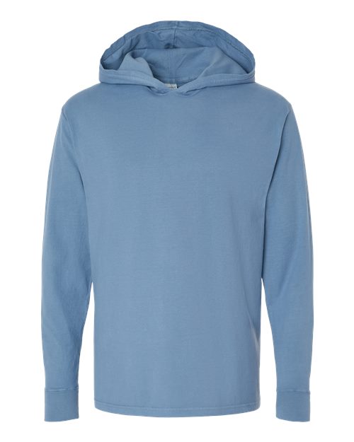 ComfortWash by Hanes GDH280 Unisex Garment-Dyed Jersey Hooded Long Sleeve T-Shirt