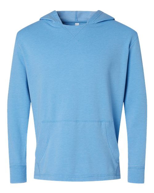 LAT 6936 Unisex Vintage Wash Fleece Hoodie Sweatshirt