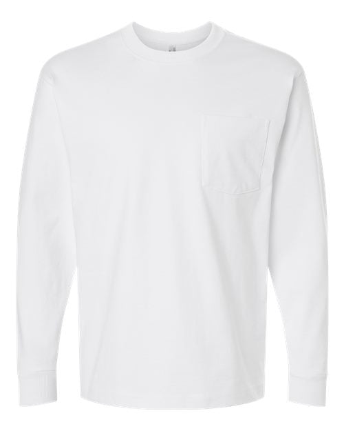 American Apparel 9410 Unisex Super Heavyweight Long Sleeve Pocket Tee