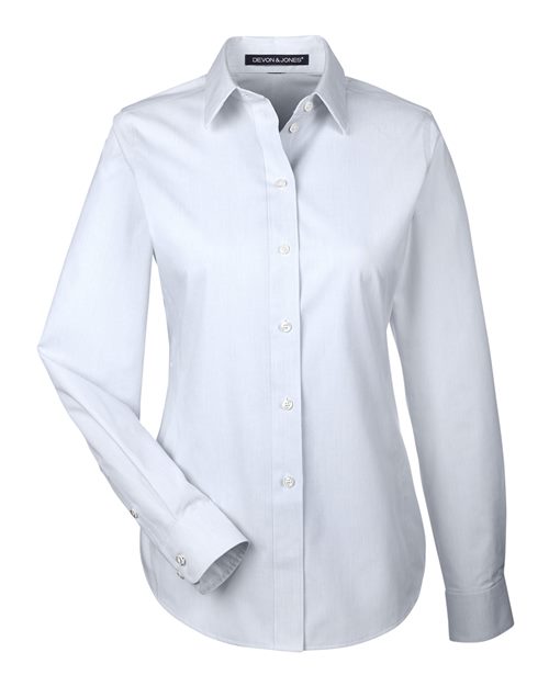 Devon & Jones DG534W Women's Crown Collection Striped Woven Dress Shirt