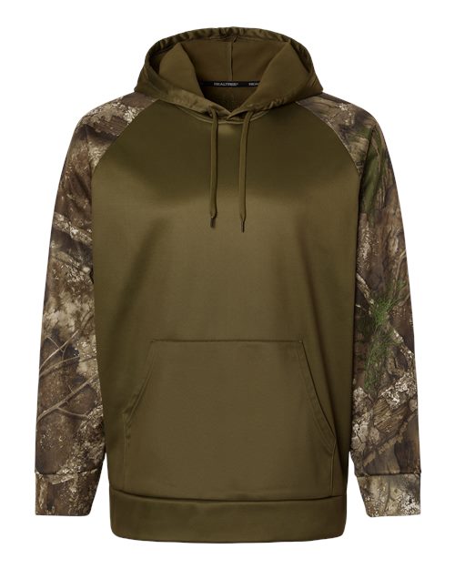 RealTree RT5305 Unisex Realtree Performance Colorblocked Hooded Sweatshirt
