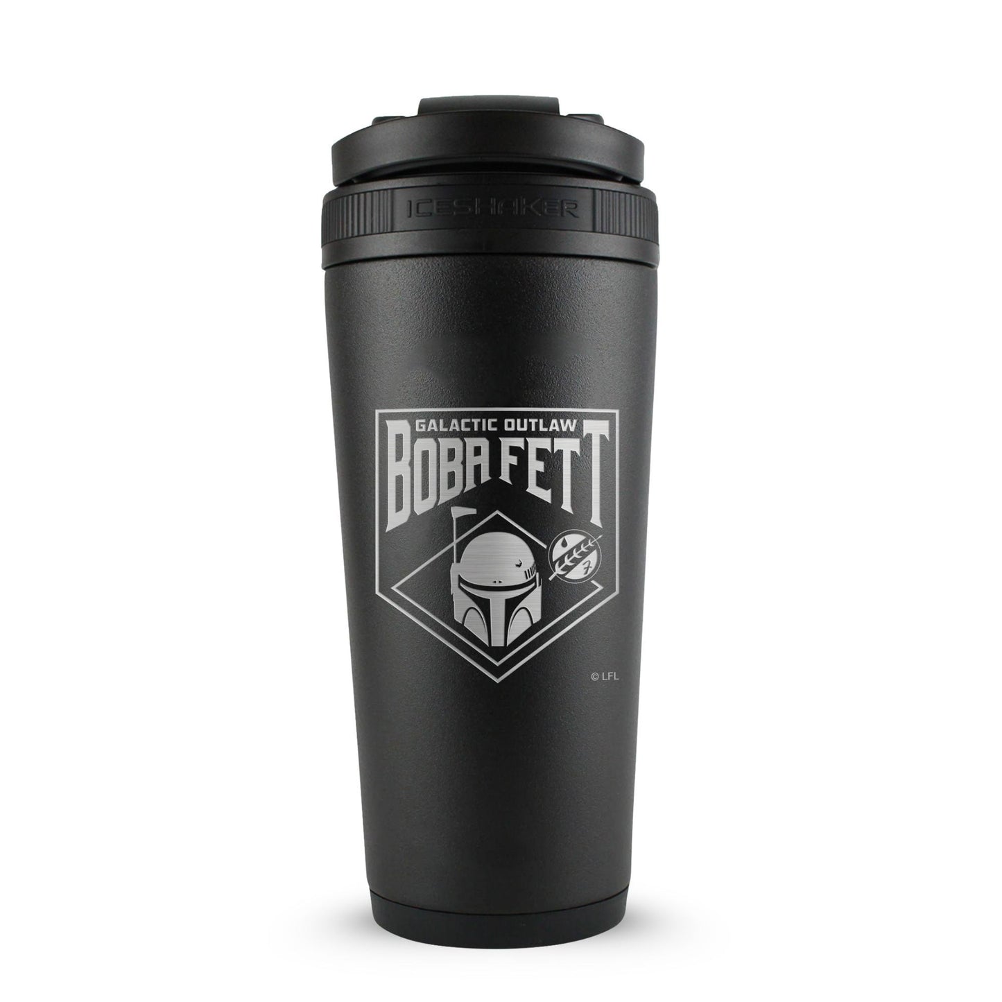 Star Wars Boba Fett Galactic Outlaw 26oz Ice Shaker - Black