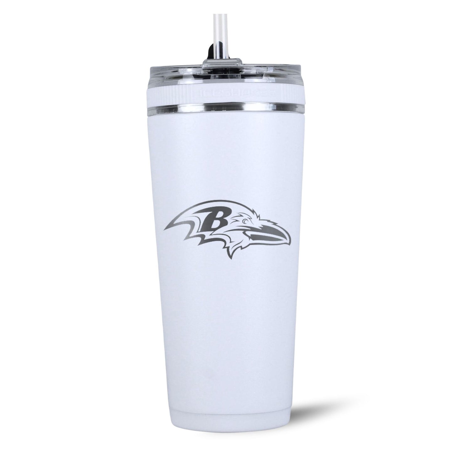 Officially Licensed Baltimore Ravens 26oz Flex Bottle - White