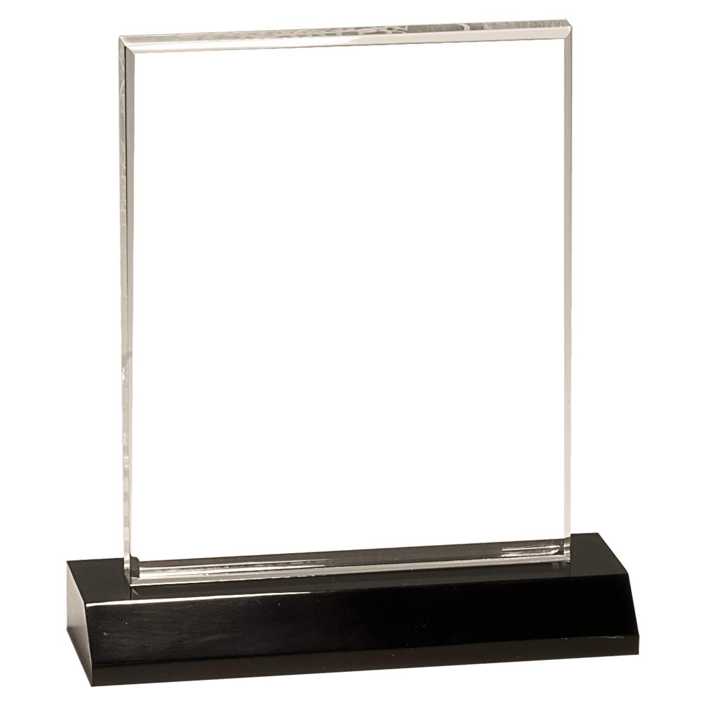Large Clear Acrylic Square with Clear Acrylic Base