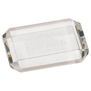 Premier Crystal Rectangle Paperweight