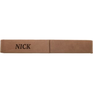 Dark Brown Leatherette Single Pen Case