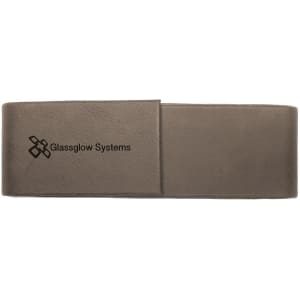 Gray Leatherette Double Pen/Pencil Case