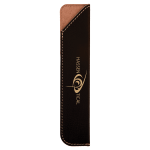 Black/Gold Leatherette Single Pen Sleeve