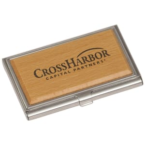 Metal/Wood Business Card Case