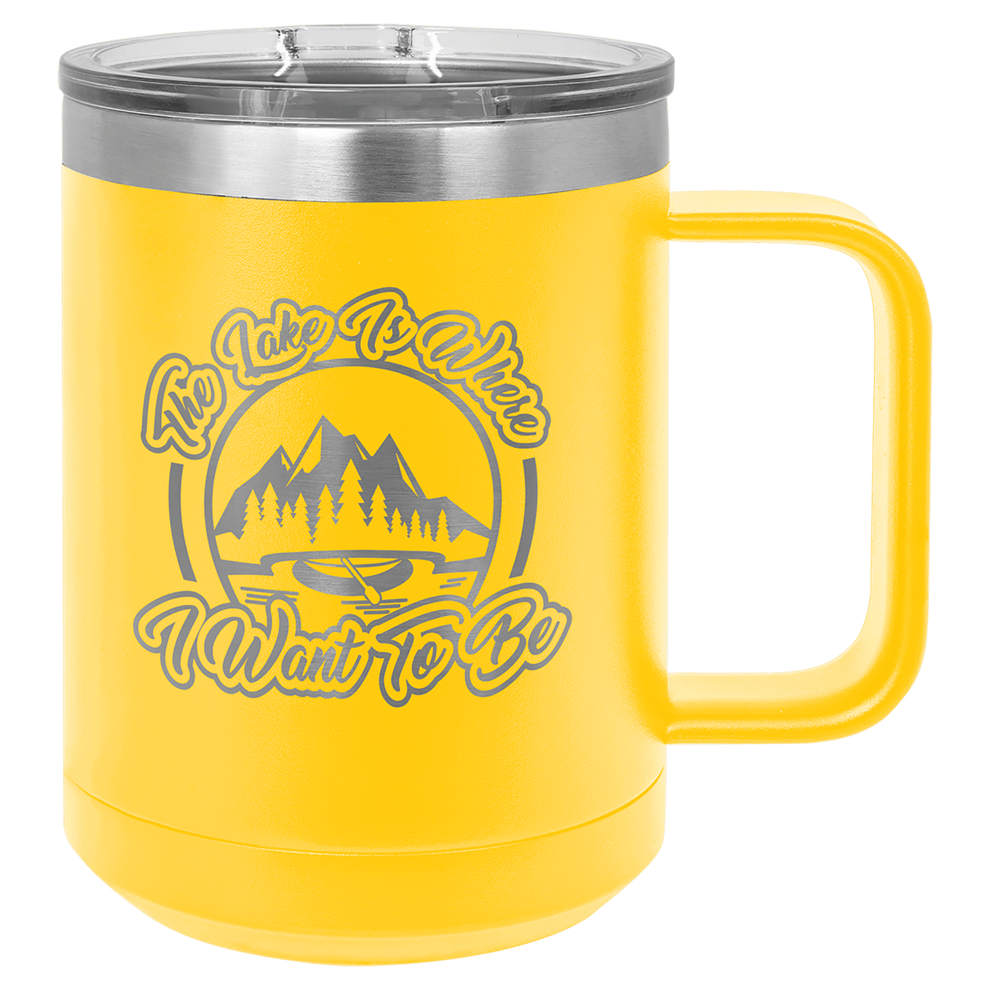 Polar Camel 15 oz Coffee Mug with Slider Lid