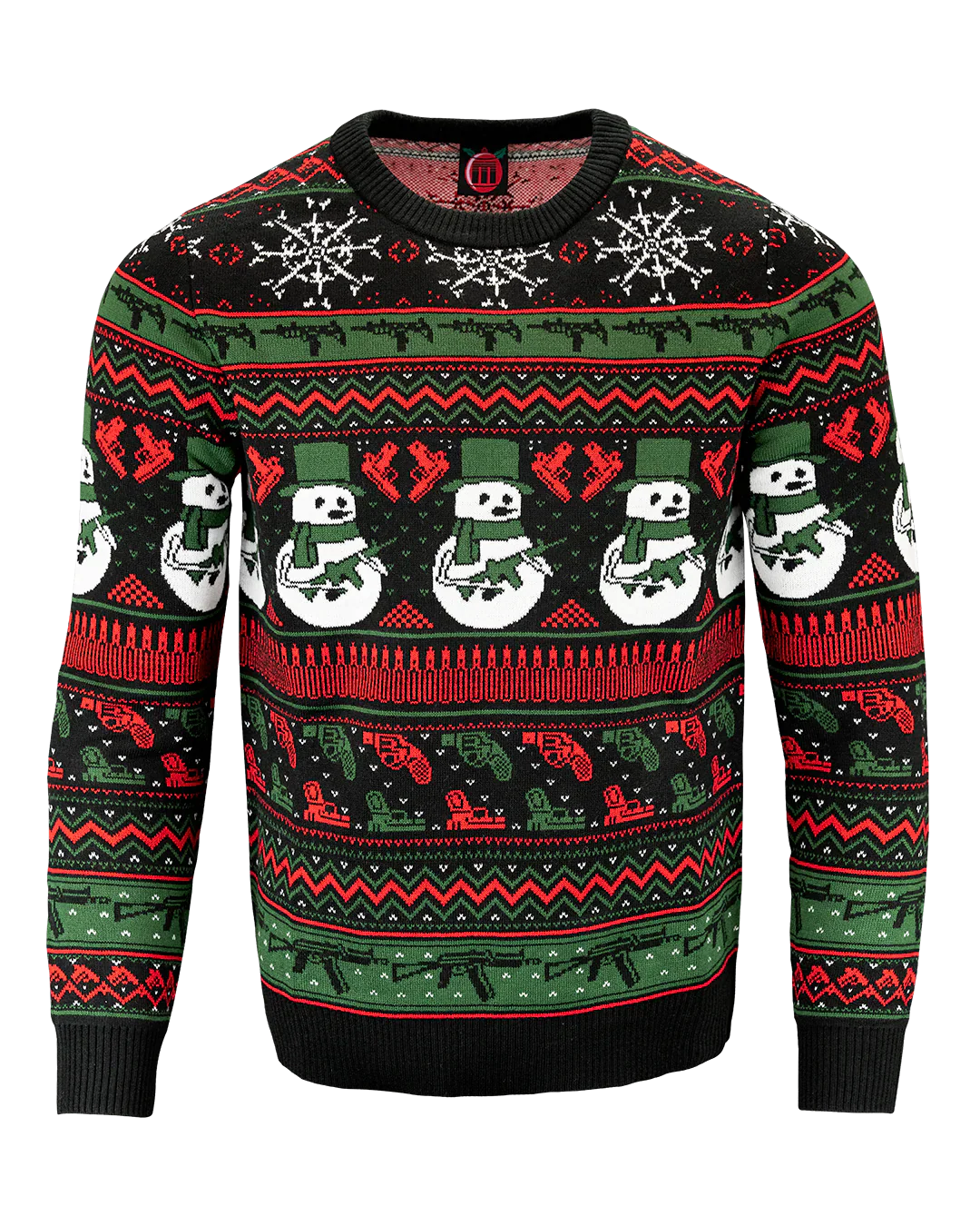 Snowman Black Sweater