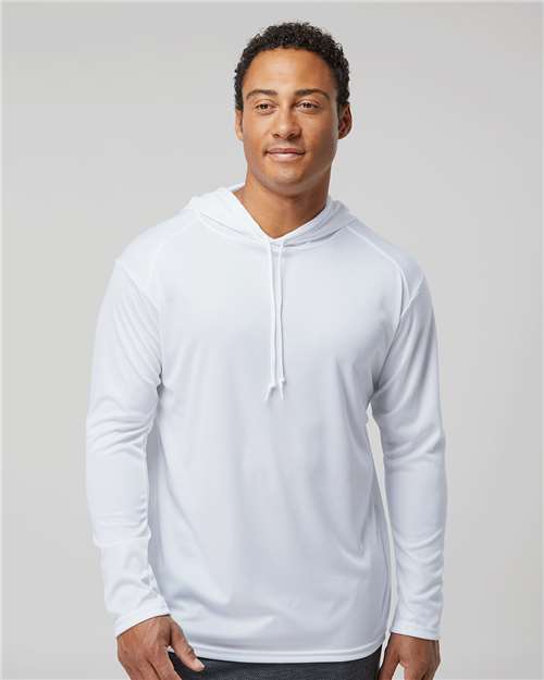Badger 4105 B-Core Hooded Long Sleeve T-Shirt