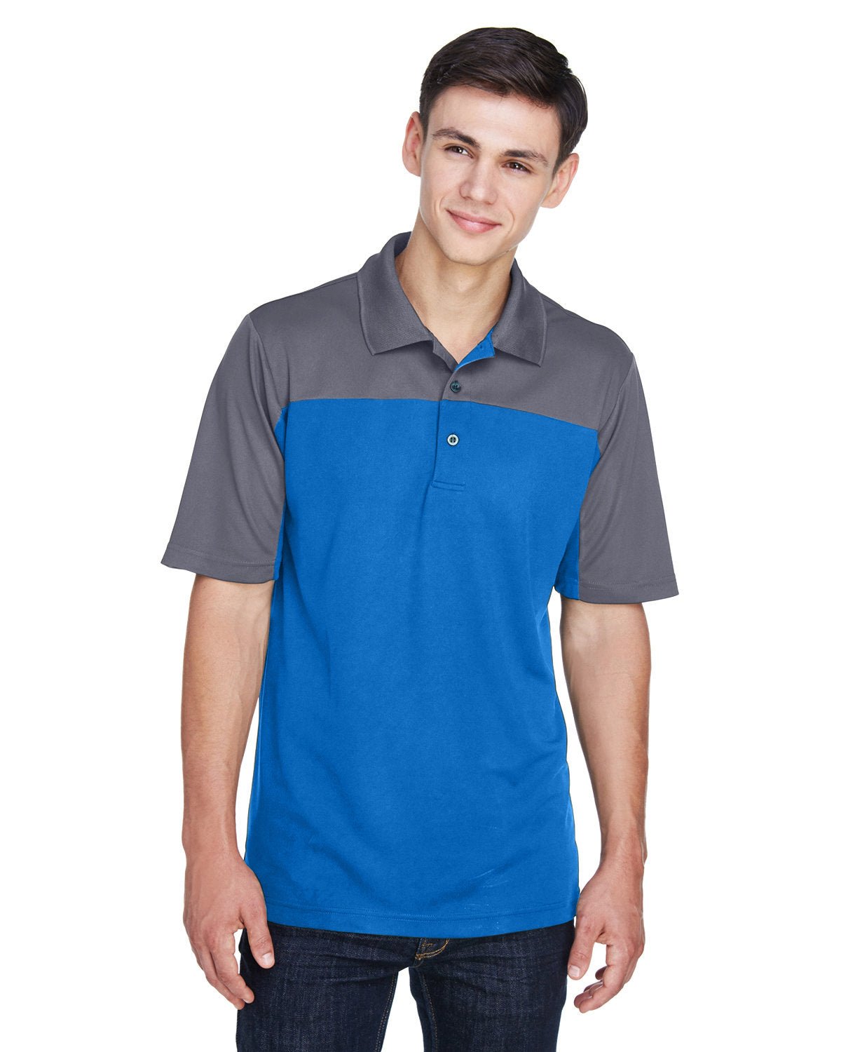 Core 365 CE101 Men's Balance Colorblock Performance Pique Polo