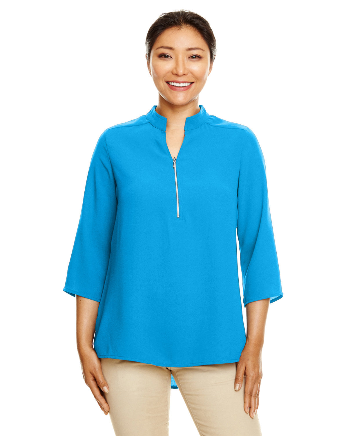 Devon & Jones DP611W Ladies' Perfect Fit 3/4-Sleeve Crepe Tunic