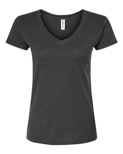 Tultex 214 Women's Fine Jersey V-Neck T-Shirt