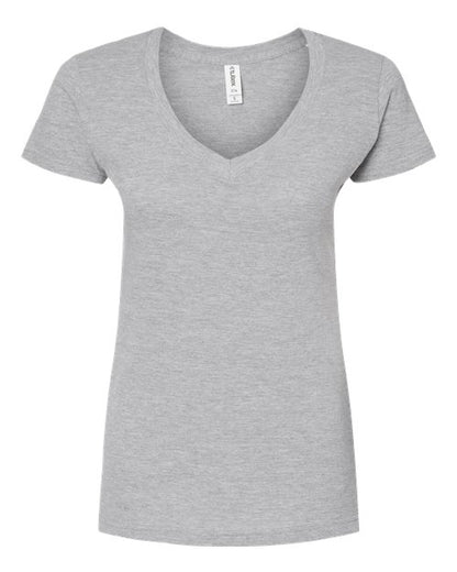 Tultex 214 Women's Fine Jersey V-Neck T-Shirt