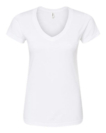 Tultex 214 Women's Fine Jersey V-Neck T-Shirt
