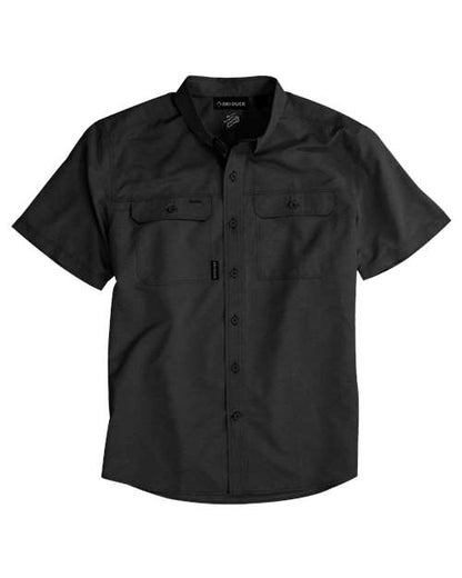 DRI DUCK 4445 Men's Crossroad Woven Short Sleeve Shirt - Custom Decorated