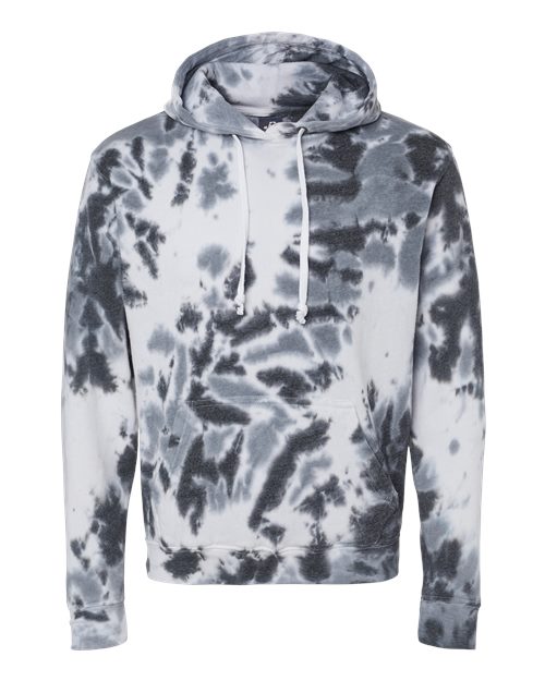 J. America 8861 Men's Tie-Dyed Fleece Hooded Sweatshirt - Custom Decorated