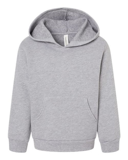 BELLA + CANVAS 3719T Toddler Sponge Fleece Pullover Hoodie Sweatshirt - Custom Decorated