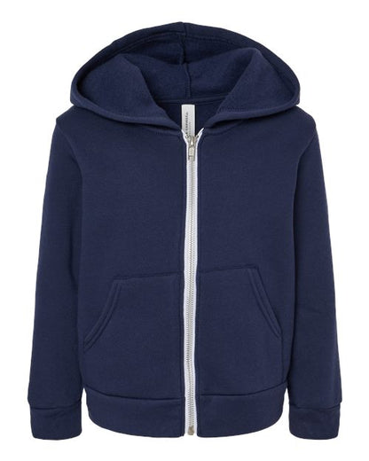 BELLA + CANVAS 3739T Toddler Sponge Fleece Full-Zip Hoodie Sweatshirt