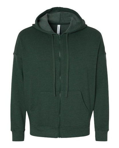 BELLA + CANVAS 3759 Unisex Sponge Fleece DTM Full-Zip Hoodie Sweatshirt