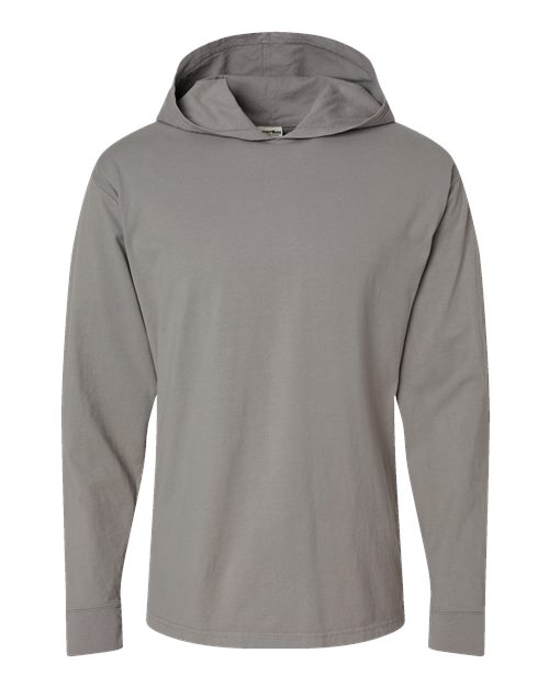 ComfortWash by Hanes GDH280 Unisex Garment-Dyed Jersey Hooded Long Sleeve T-Shirt