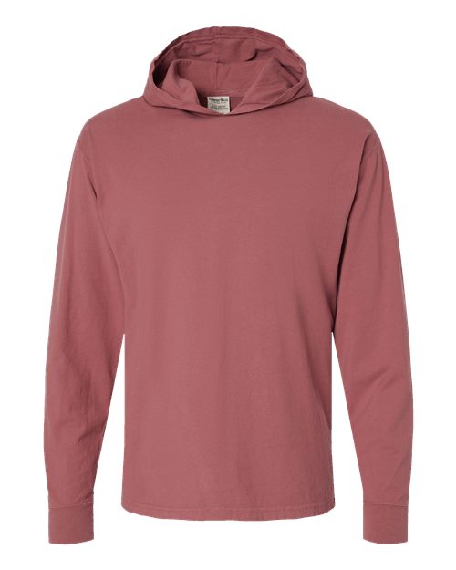 ComfortWash by Hanes GDH280 Unisex Garment-Dyed Jersey Hooded Long Sleeve T-Shirt