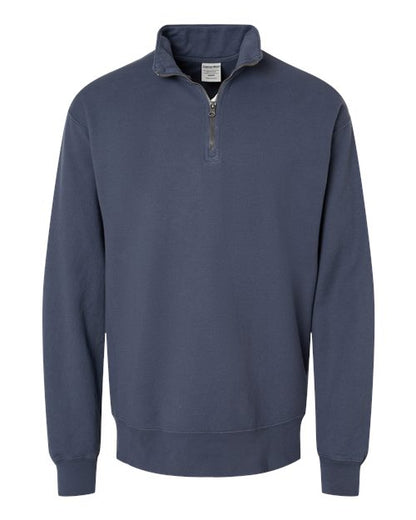 ComfortWash by Hanes GDH425 Unisex Garment-Dyed Quarter-Zip Sweatshirt - Custom Decorated