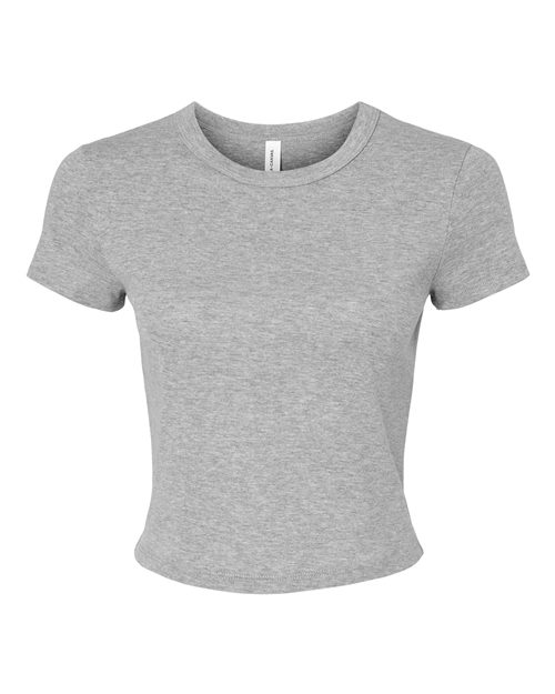 BELLA + CANVAS 1010 Women's Micro Rib Baby Tee - Custom Decorated