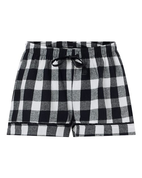 Boxercraft BW6501 Women's Flannel Shorts - Custom Decorated