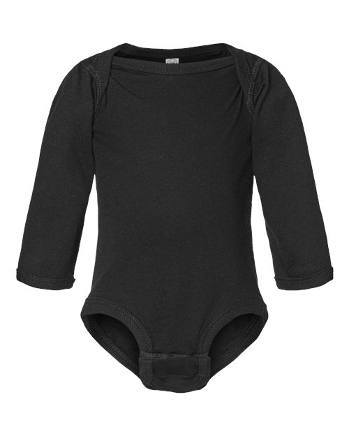 Rabbit Skins 4421 Infant Fine Jersey Long Sleeve Bodysuit - Custom Decorated