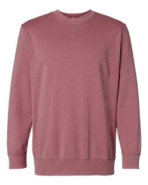 LAT 6935 Unisex Vintage Wash Fleece Crewneck Sweatshirt