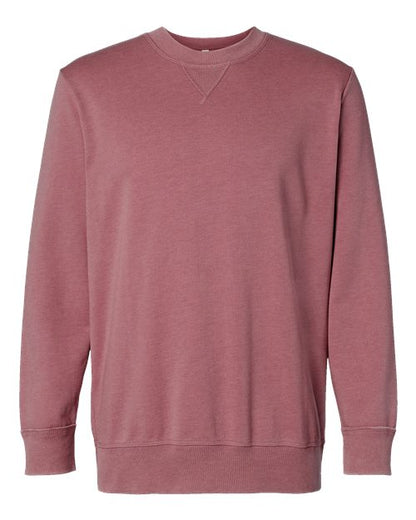 LAT 6935 Unisex Vintage Wash Fleece Crewneck Sweatshirt