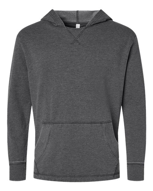 LAT 6936 Unisex Vintage Wash Fleece Hoodie Sweatshirt - Custom Decorated