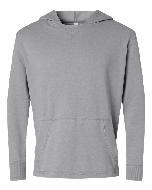 LAT 6936 Unisex Vintage Wash Fleece Hoodie Sweatshirt