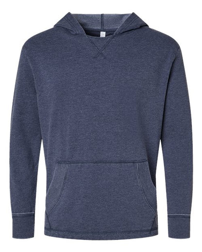 LAT 6936 Unisex Vintage Wash Fleece Hoodie Sweatshirt
