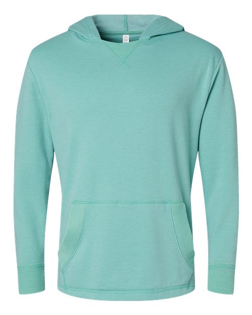 LAT 6936 Unisex Vintage Wash Fleece Hoodie Sweatshirt