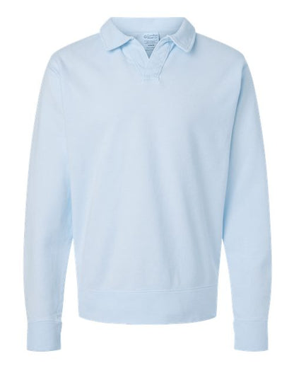 ComfortWash by Hanes GDH490 Unisex Garment-Dyed Polo Collar Sweatshirt