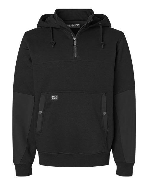 DRI DUCK 7349 Men's Mission Quarter-Zip Hooded Pullover - Custom Decorated