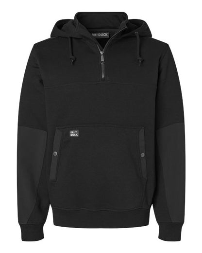 DRI DUCK 7349 Men's Mission Quarter-Zip Hooded Pullover - Custom Decorated