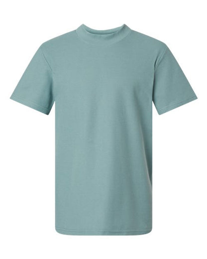 American Apparel 1PQ Unisex Pique Mockneck Tee - Custom Decorated