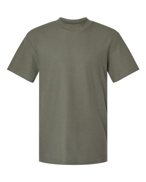 American Apparel 1PQ Unisex Pique Mockneck Tee