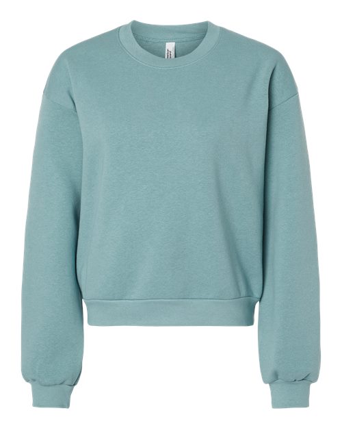 American Apparel RF494 Women's ReFlex Fleece Crewneck Sweatshirt - Custom Decorated