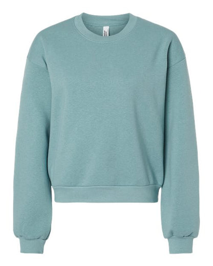 American Apparel RF494 Women's ReFlex Fleece Crewneck Sweatshirt - Custom Decorated