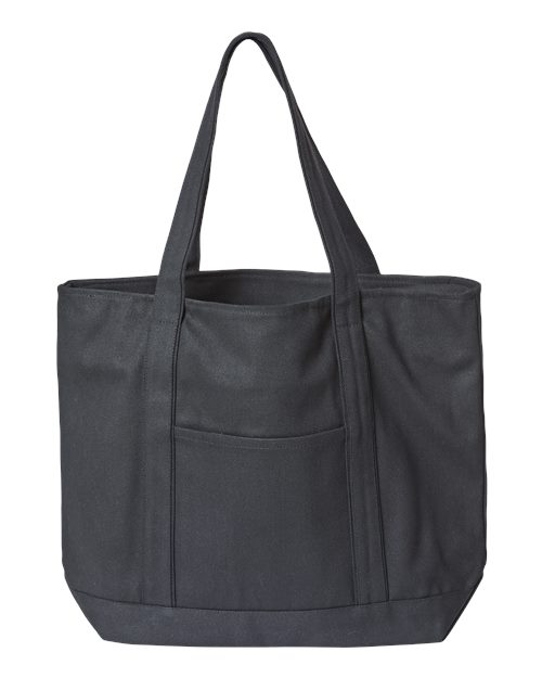 Liberty Bags 8873 XL Zippered Cotton Canvas Resort Tote - Custom Decorated