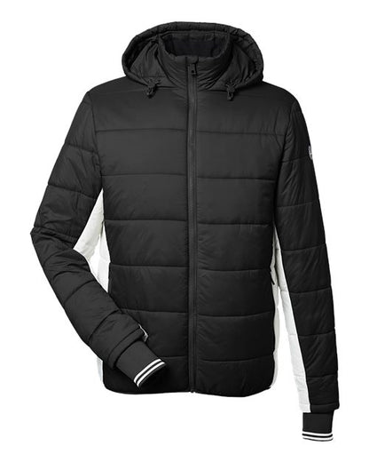 Nautica N17186 Men's Nautical Mile Hooded Puffer Jacket - Custom Decorated