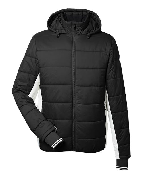 Nautica N17186 Men's Nautical Mile Hooded Puffer Jacket - Custom Decorated