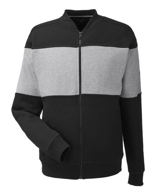 Nautica N17928 Unisex Anchor Fleece Colorblocked Bomber Jacket - Custom Decorated