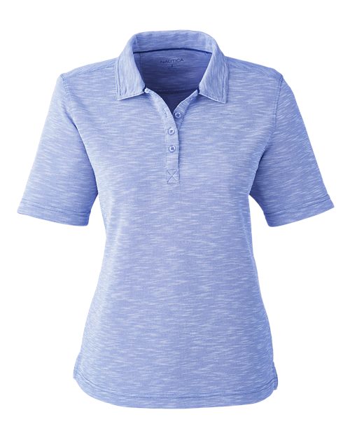 Nautica N17974 Women's Sun Surfer Slub Polo - Custom Decorated